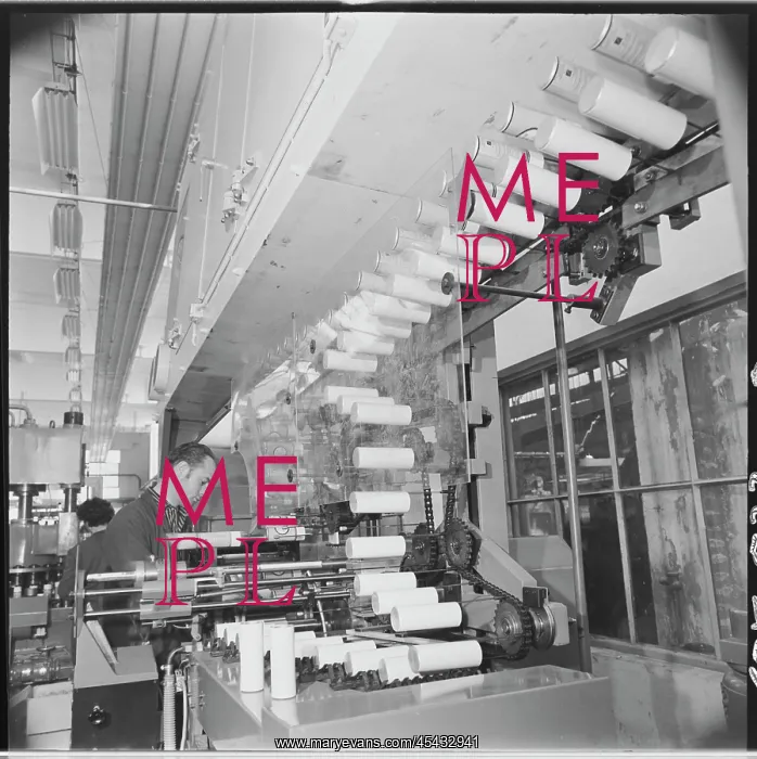 : Aerosol can production line, man, worker, can : Aerosol can production line, man, worker, can