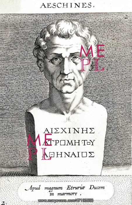  : AESCHINES Athenian orator, opponent of Demosthenes