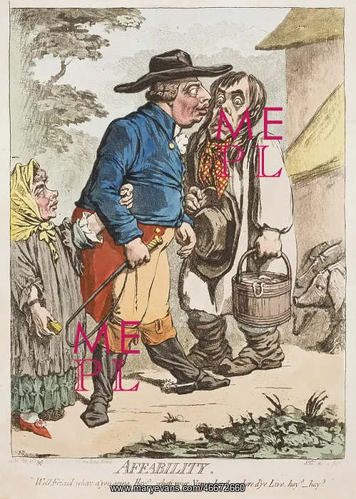 : Affability, 1795, by Gillray : Affability, 1795, by Gillray