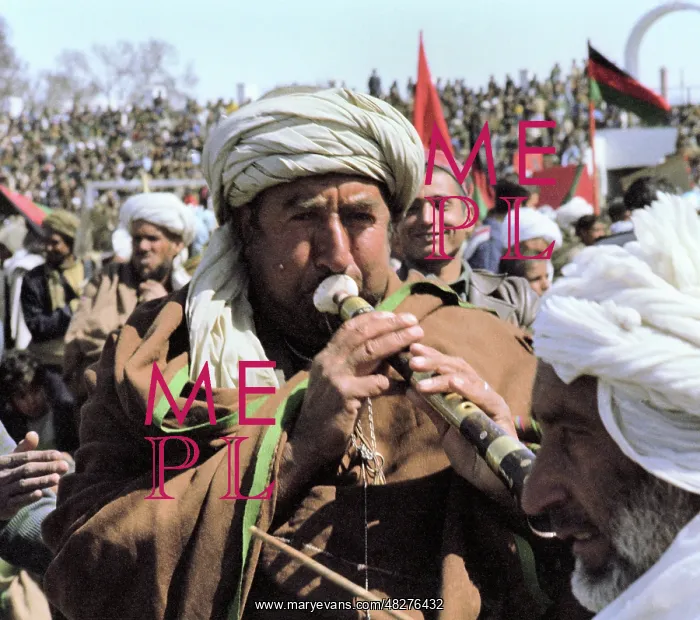 : Afghani musician, 1983 : Afghani musician, 1983