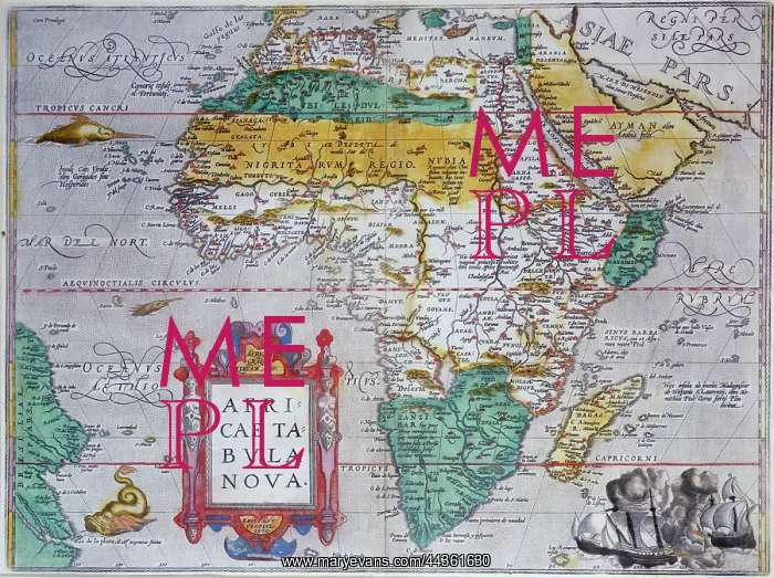 : Africae Tabula Nova, 1570 : Africae Tabula Nova, 1570