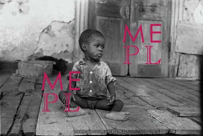 : African American child on a dilapidated ? : African American child on a dilapidated ?