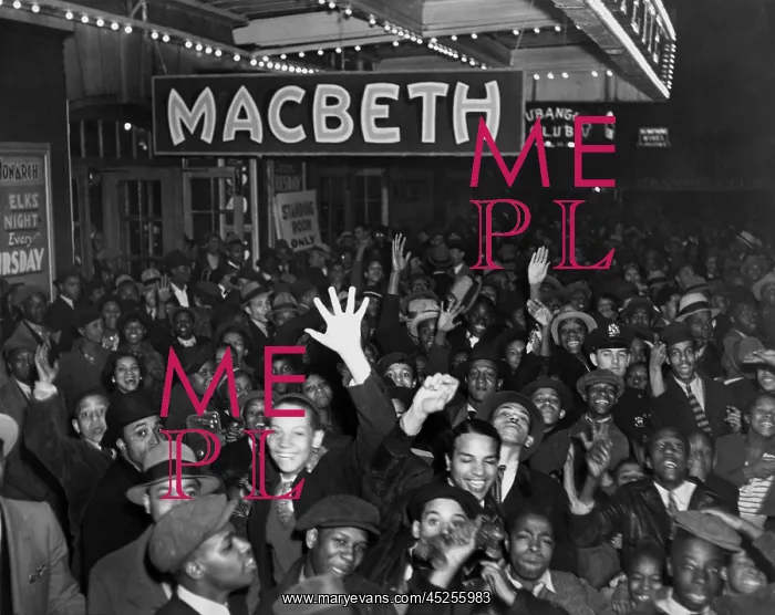 : African American crowd celebrates Voodoo Macbeth : African American crowd celebrates Voodoo Macbeth