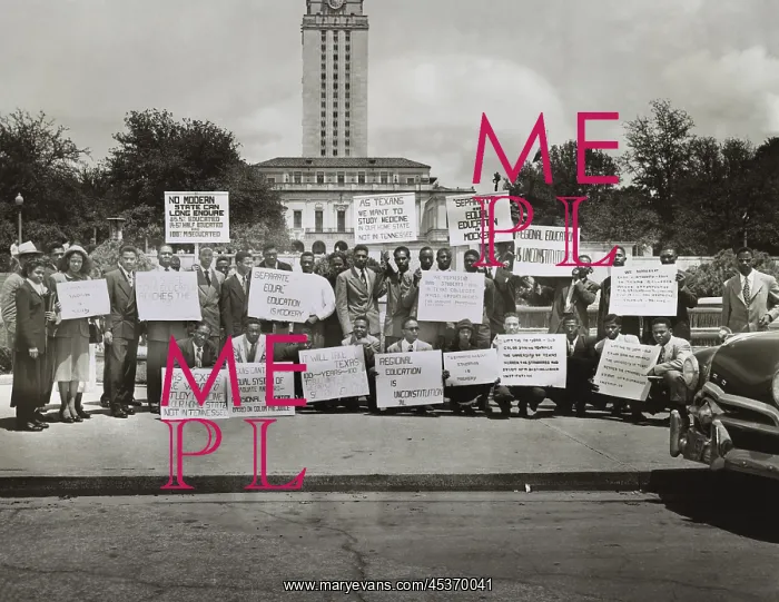 : African Americans demonstrate against segregation : African Americans demonstrate against segregation