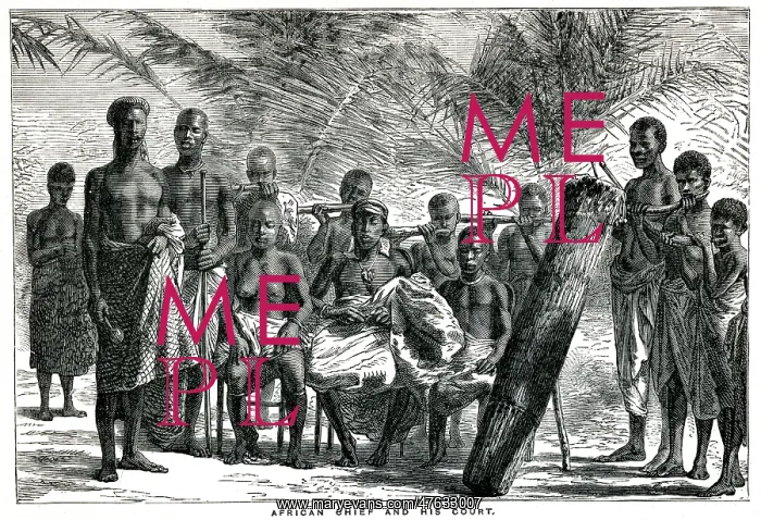  : African cheif and his court