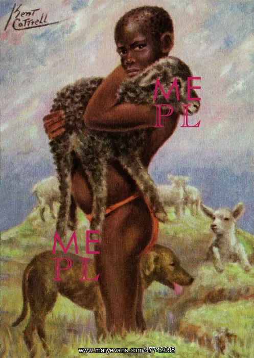  : African Tribesman with Bow and Arrow