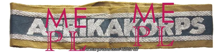 : Afrikakorps cufftitle : Afrikakorps cufftitle