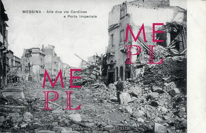 : Aftermath of Earthquake and Fire at Messina, Sicily : Aftermath of Earthquake and Fire at Messina, Sicily