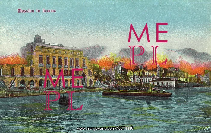 : Aftermath of Earthquake and Fire at Messina, Sicily, Italy : Aftermath of Earthquake and Fire at Messina, Sicily, Italy