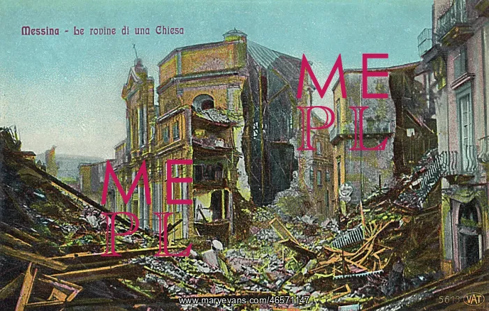 : Aftermath of Earthquake and Fire at Messina, Sicily, Italy : Aftermath of Earthquake and Fire at Messina, Sicily, Italy
