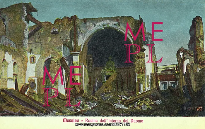 : Aftermath of Earthquake and Fire at Messina, Sicily, Italy : Aftermath of Earthquake and Fire at Messina, Sicily, Italy