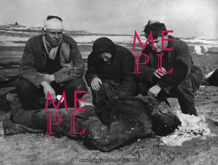 : Aftermath of a German massacre of Soviets (Russians) : Aftermath of a German massacre of Soviets (Russians)