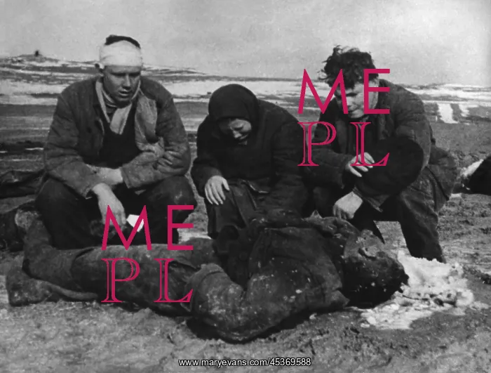 : Aftermath of a German massacre of Soviets (Russians) : Aftermath of a German massacre of Soviets (Russians)