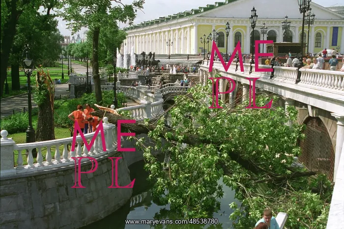 : Aftermath of hurricane in Moscow, 1998 : Aftermath of hurricane in Moscow, 1998