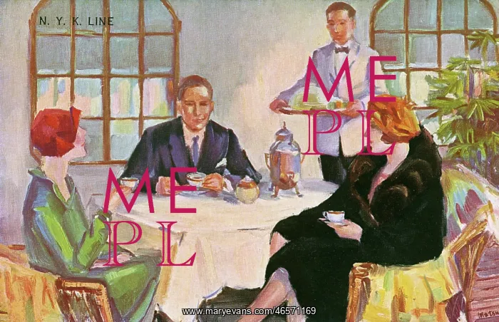 : Afternoon Tea aboard a ship of the NYK Line : Afternoon Tea aboard a ship of the NYK Line