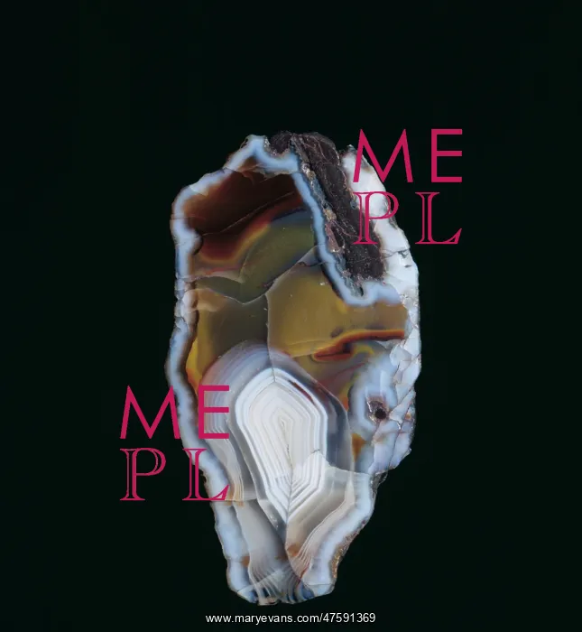 : Agate. An agate section from Middlefield, Scotland : Agate. An agate section from Middlefield, Scotland