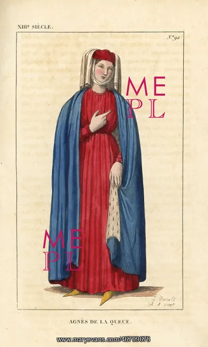 : Agnes de la Queue, first wife of Erost de Treinel : Agnes de la Queue, first wife of Erost de Treinel