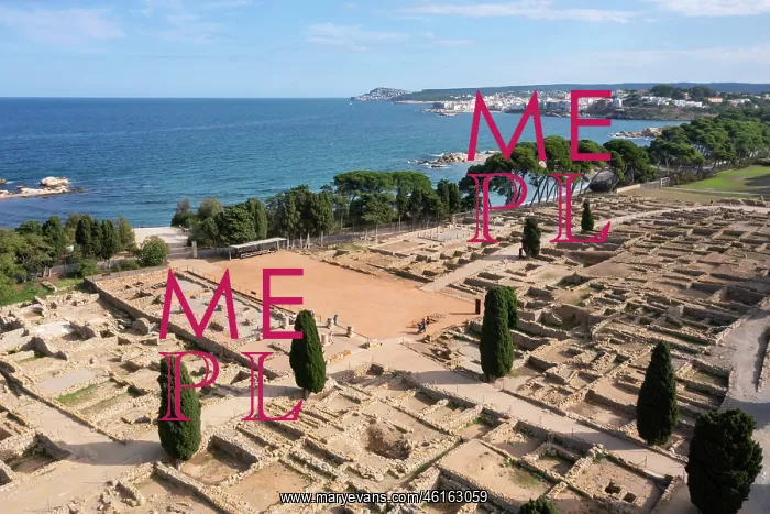 : Agora, Empuries, Catalonia, Spain : Agora, Empuries, Catalonia, Spain