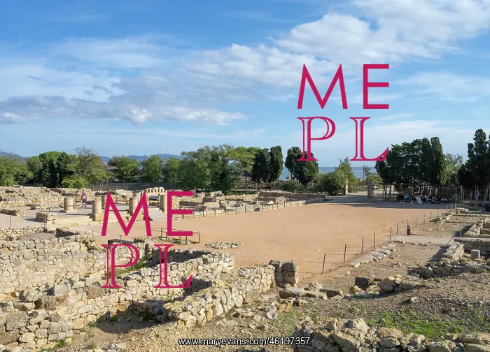 : Agora, Empuries, Catalonia, Spain : Agora, Empuries, Catalonia, Spain