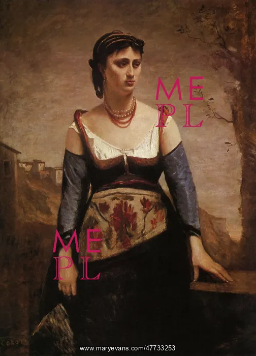 : Agostina, by Corot : Agostina, by Corot