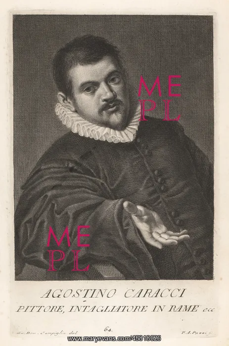  : Agostino Carracci, Italian painter and printmaker, 1557-1602