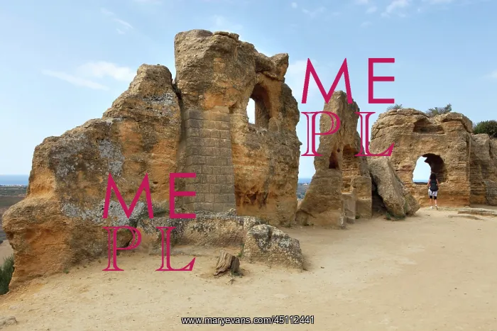 : Agrigento. General view of Byzantine Tombs, Agrigento