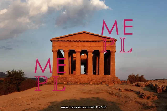 : Agrigento. View from the front of the Temple of Concord : Agrigento. View from the front of the Temple of Concord