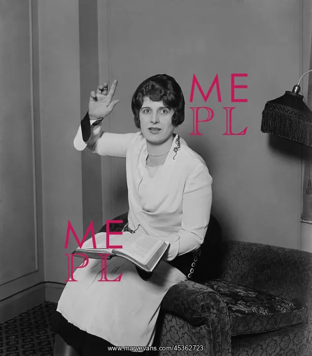 : Aimee Semple McPherson, in a preaching pose, Feb : Aimee Semple McPherson, in a preaching pose, Feb