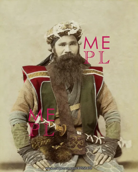 : Ainu man, Japan : Ainu man, Japan