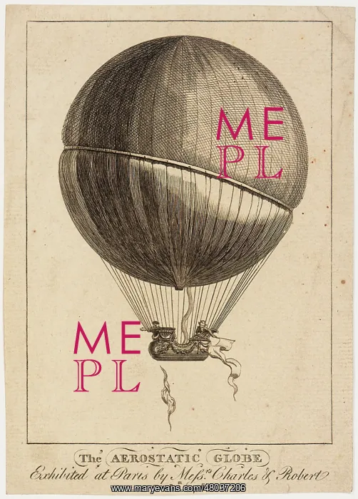 : Air balloon of Charles and Robert, Paris : Air balloon of Charles and Robert, Paris