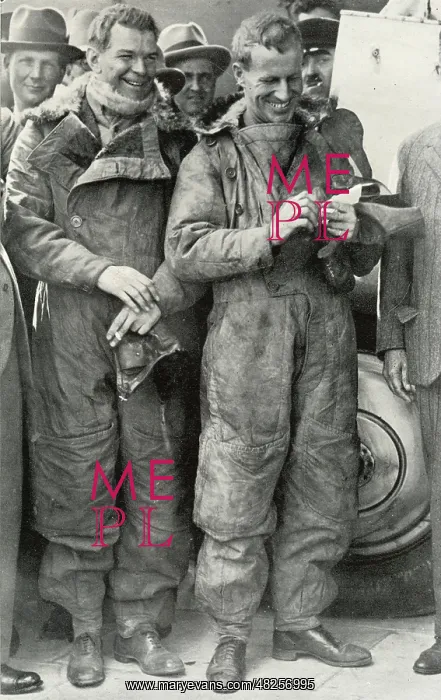: Air Commodore Sir Charles Kingsford Smith, right : Air Commodore Sir Charles Kingsford Smith, right