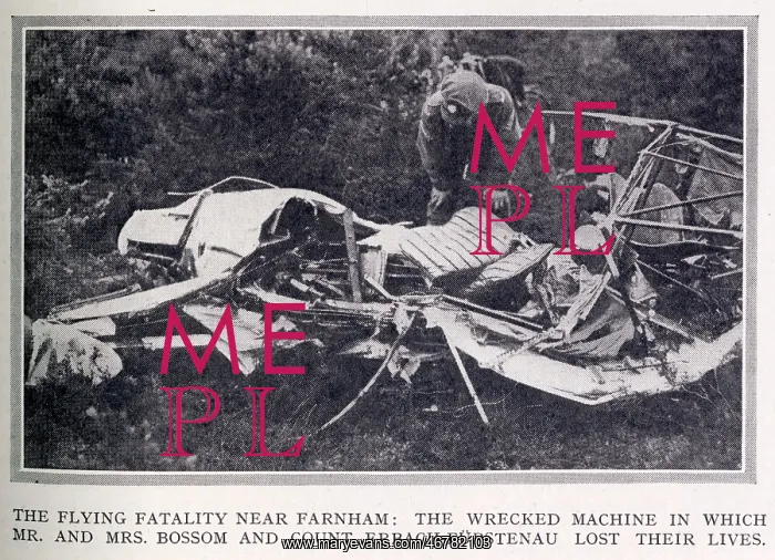 : Air crash over Farnham : Air crash over Farnham