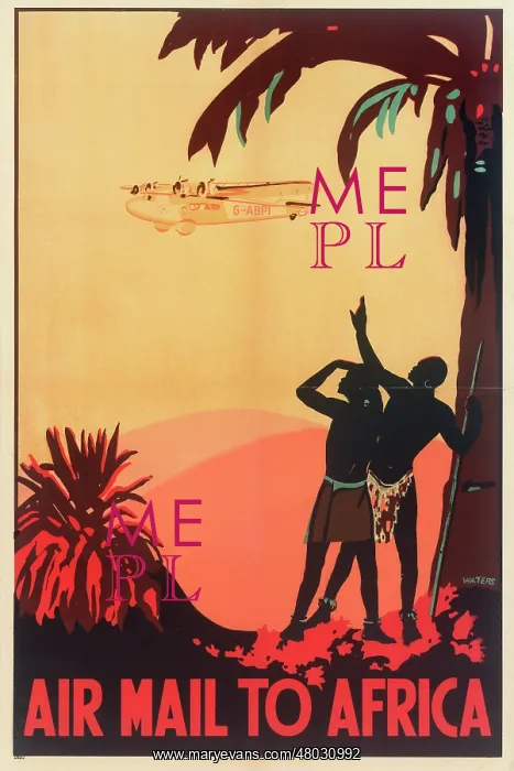 : Air Mail to Africa Poster : Air Mail to Africa Poster