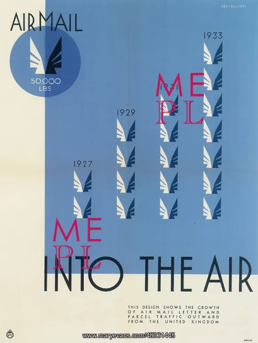 : Air Mail Poster : Air Mail Poster