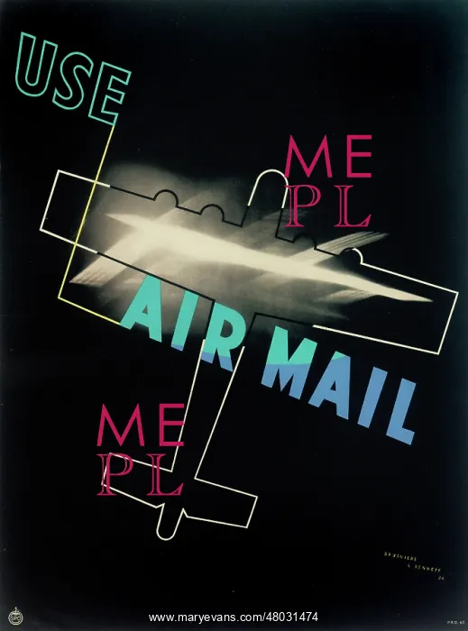 : Air Mail Poster : Air Mail Poster