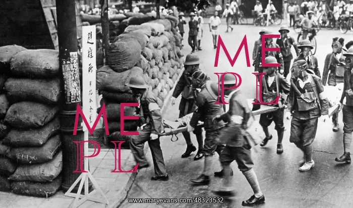 : Air raid drill in Japan, 1933 : Air raid drill in Japan, 1933