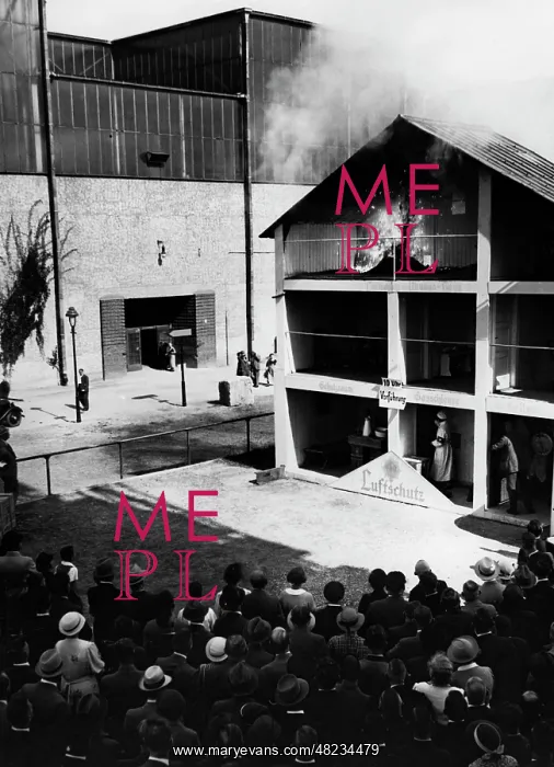 : Air raid protection demonstration of the : Air raid protection demonstration of the