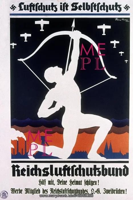 : Air raid protection is self protection, poster : Air raid protection is self protection, poster