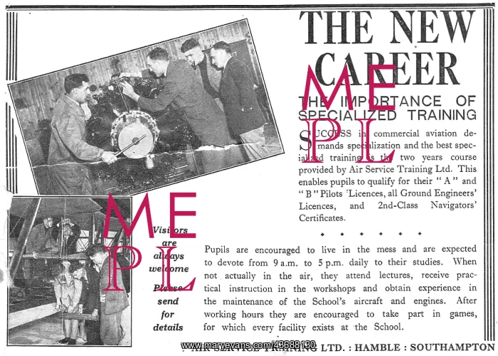 : Air Service Training Hamble 1932 : Air Service Training Hamble 1932