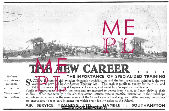  : Air Service Training Hamble 1932