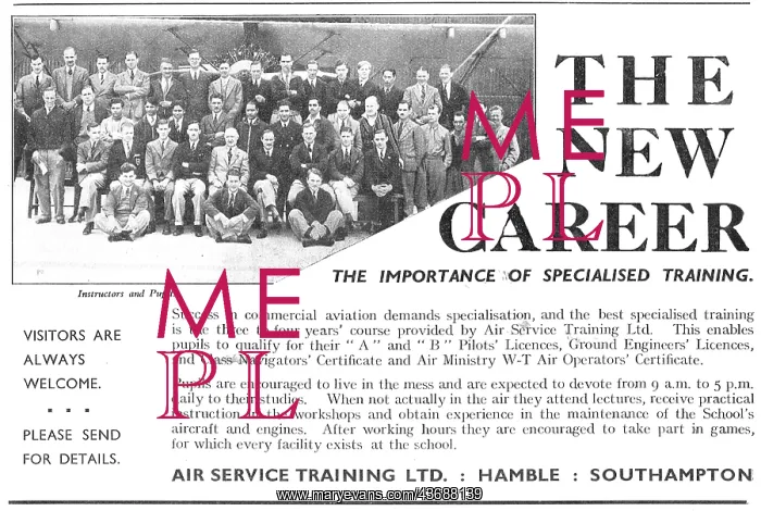 : Air Service Training Hamble 1932 : Air Service Training Hamble 1932