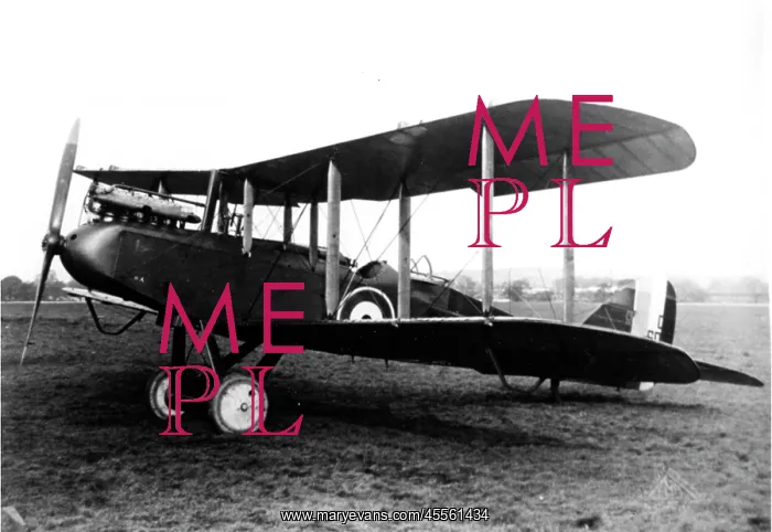 : Airco DH 9 prototype two-seater bomber : Airco DH 9 prototype two-seater bomber