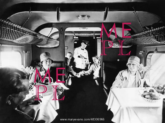 : Aircraft cabin, 1928 : Aircraft cabin, 1928