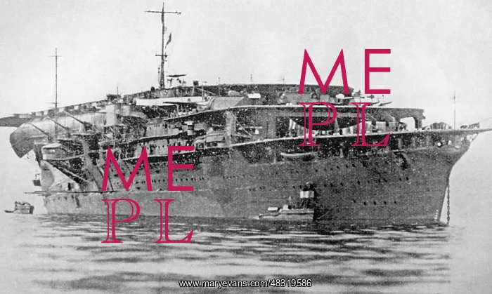 : The aircraft carrier Kaga, 1932 : The aircraft carrier Kaga, 1932