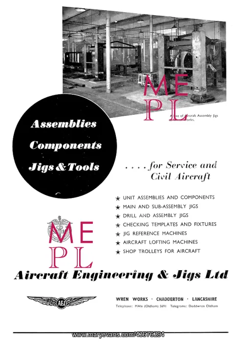 : Aircraft Engineering & Jigs. Assemblies & Components : Aircraft Engineering & Jigs. Assemblies & Components