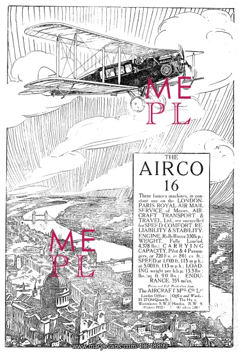 : The Aircraft Manufacturing Co - Airco 16 : The Aircraft Manufacturing Co - Airco 16