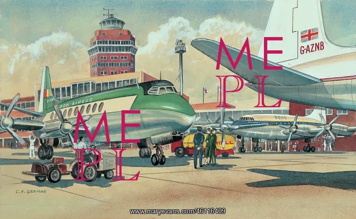  : Airliners on tarmac at Airport Terminal
