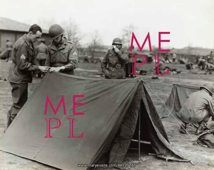  : Airmen with Tents on Spring Training at the Headquarte?