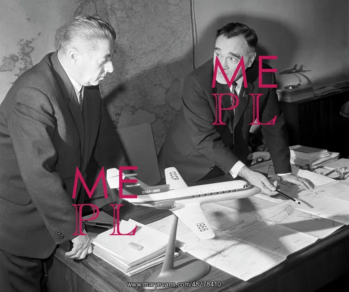 : Airplane designers Alexander Yakovlev and Mikhail : Airplane designers Alexander Yakovlev and Mikhail