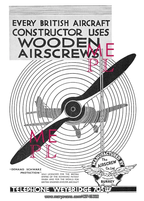 : Airscrew Co Aircraft Propellers 1934 : Airscrew Co Aircraft Propellers 1934
